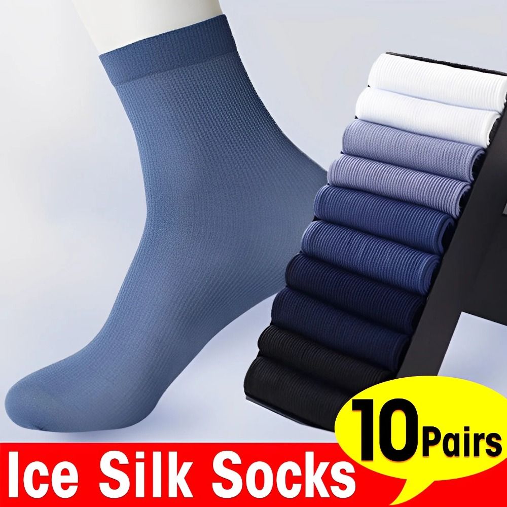 Silk Sock Bamboo - 10 pares de calcetines transpirables de