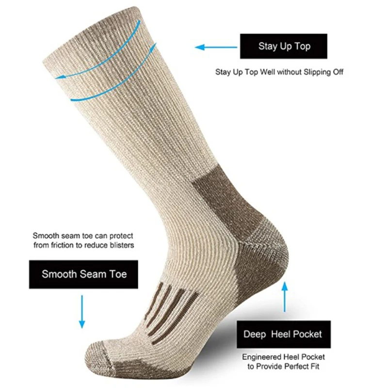Calcetines de Lana 80%, Calcet - Wool Hiking Sock reseña y precio
